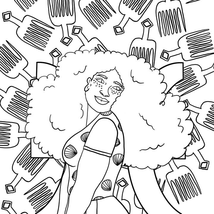 Illustrated Melanin - Wholesale Book - Adult - Find Joy Through Color: A Melanin- Filled Coloring Book3