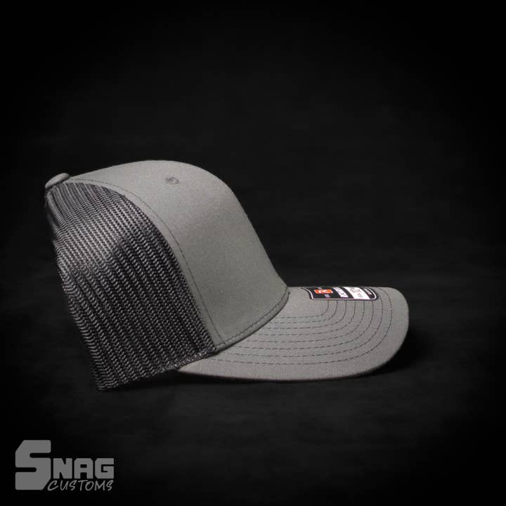 Snag Customs - Wholesale Trucker Hat - Unisex - Montana State Outline Leather Patch Hat11