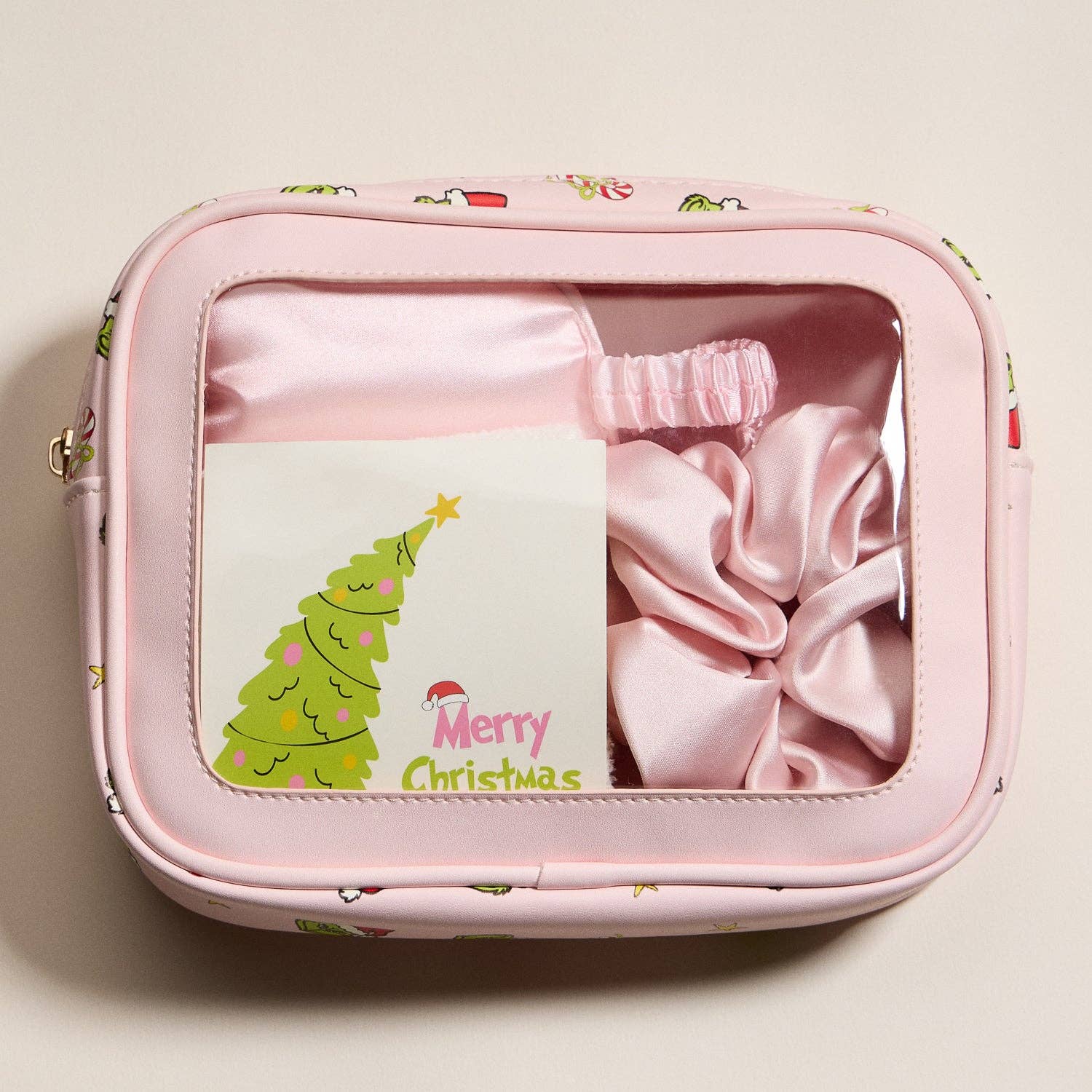 PK Christmas Green Monster Beauty Gift Set – Socks, Eye Mask, Scrunchie for wholesale on Faire5