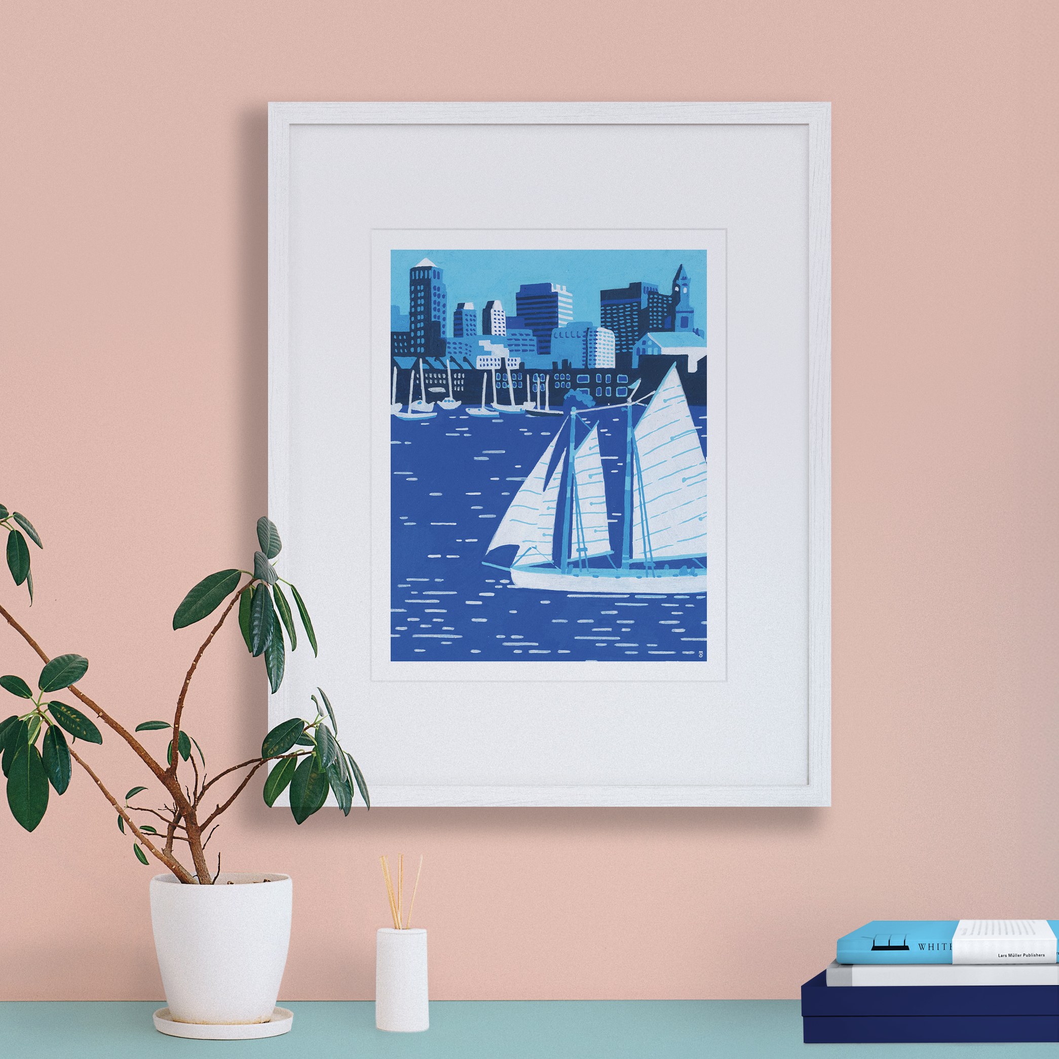 Ohello Boston - Wholesale Art Print - Boston Harbor Seaport2