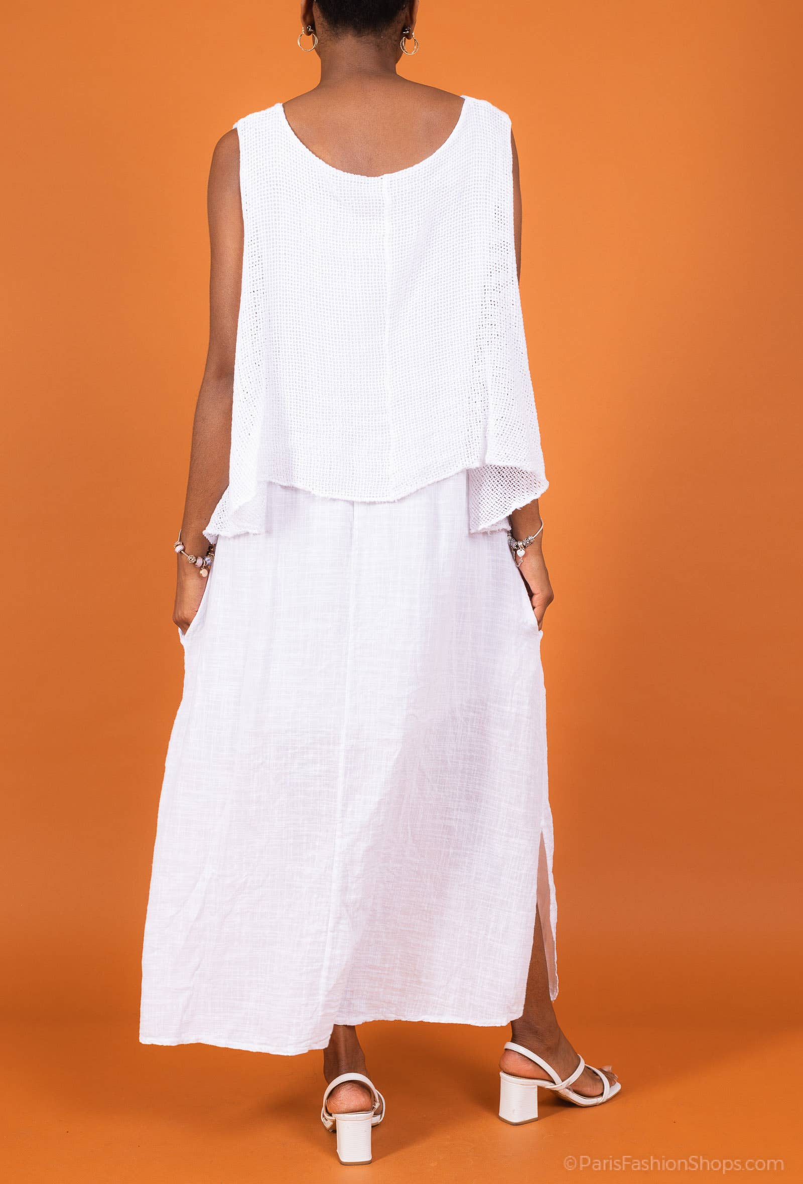 Shyloh – Engroshandel Kjole - Dame – Kjole i to materialer af bomuld 3049613