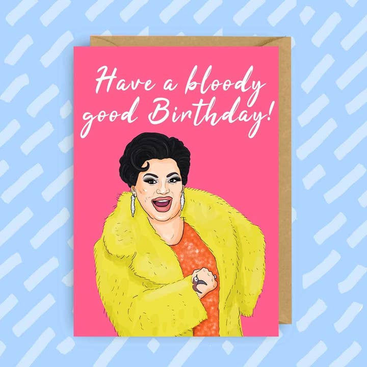 Baga Chipz Birthday Card, Funny RuPaul's Drag Race, Gay for wholesale by The Queer Store