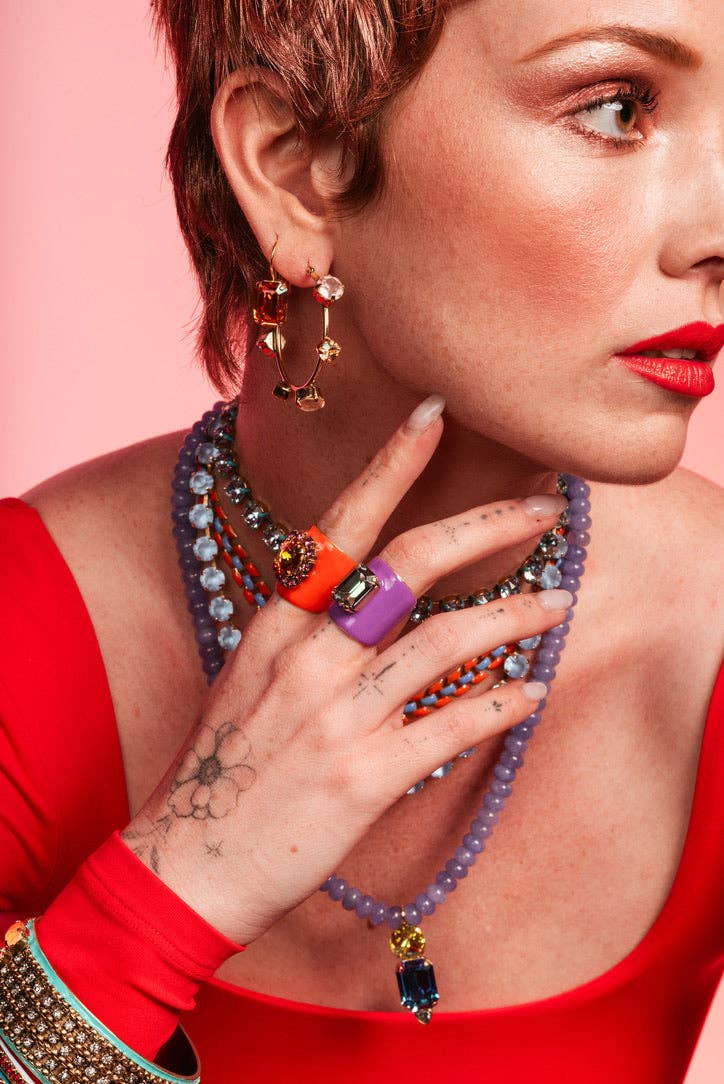 TOVA – wholesale Stud/post earrings – Adele Earrings in Candy Crush10