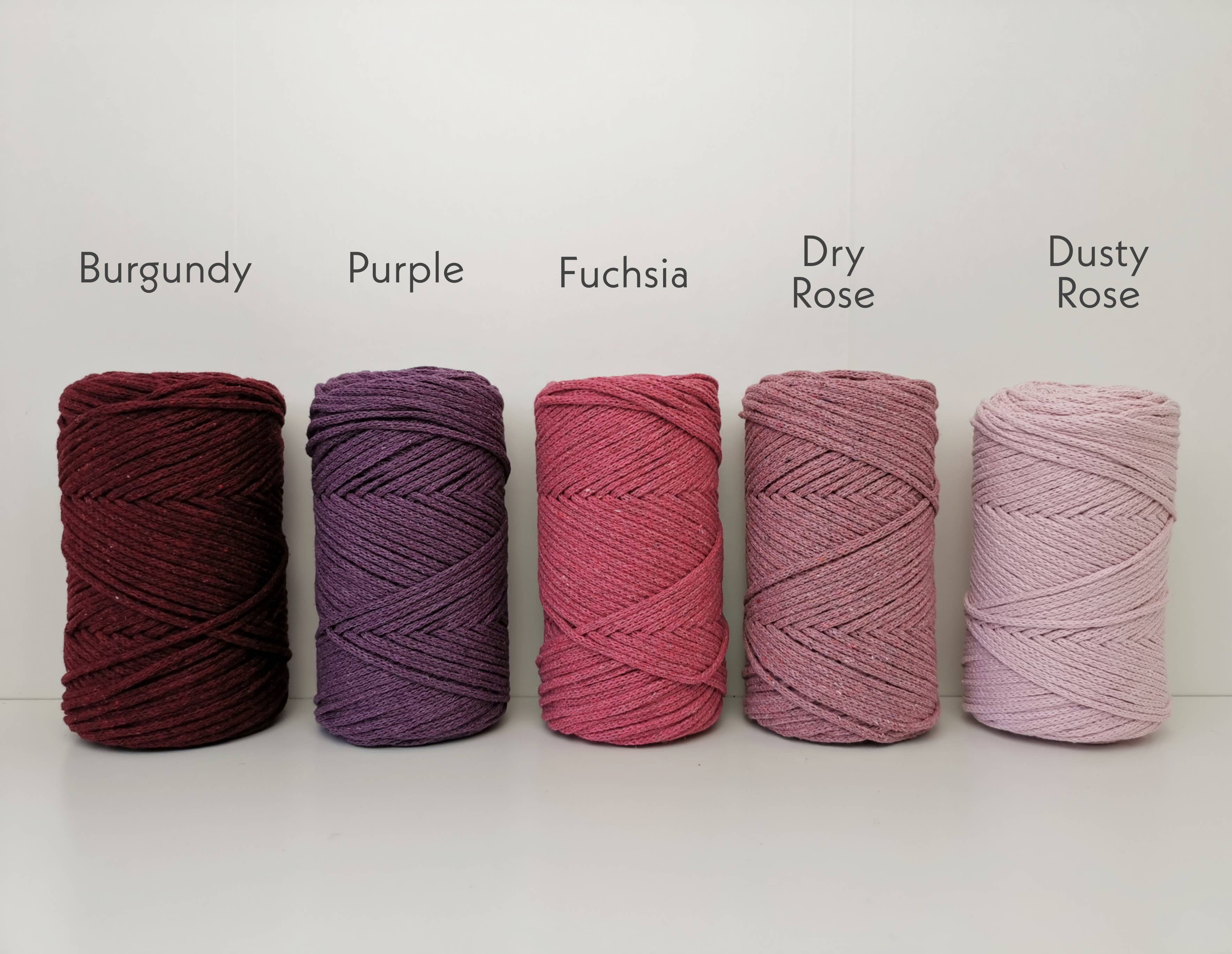 Buluty – wholesale Craft supplies – 3mm BRAIDED SOFT COTTON CORD, Macrame String, Macrame Cotton3