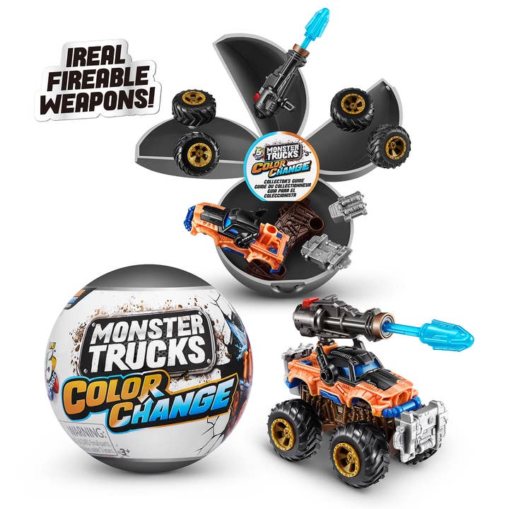 5 Surprise Monster Trucks Série 3 Changement de Couleur pour la vente par HGP Group