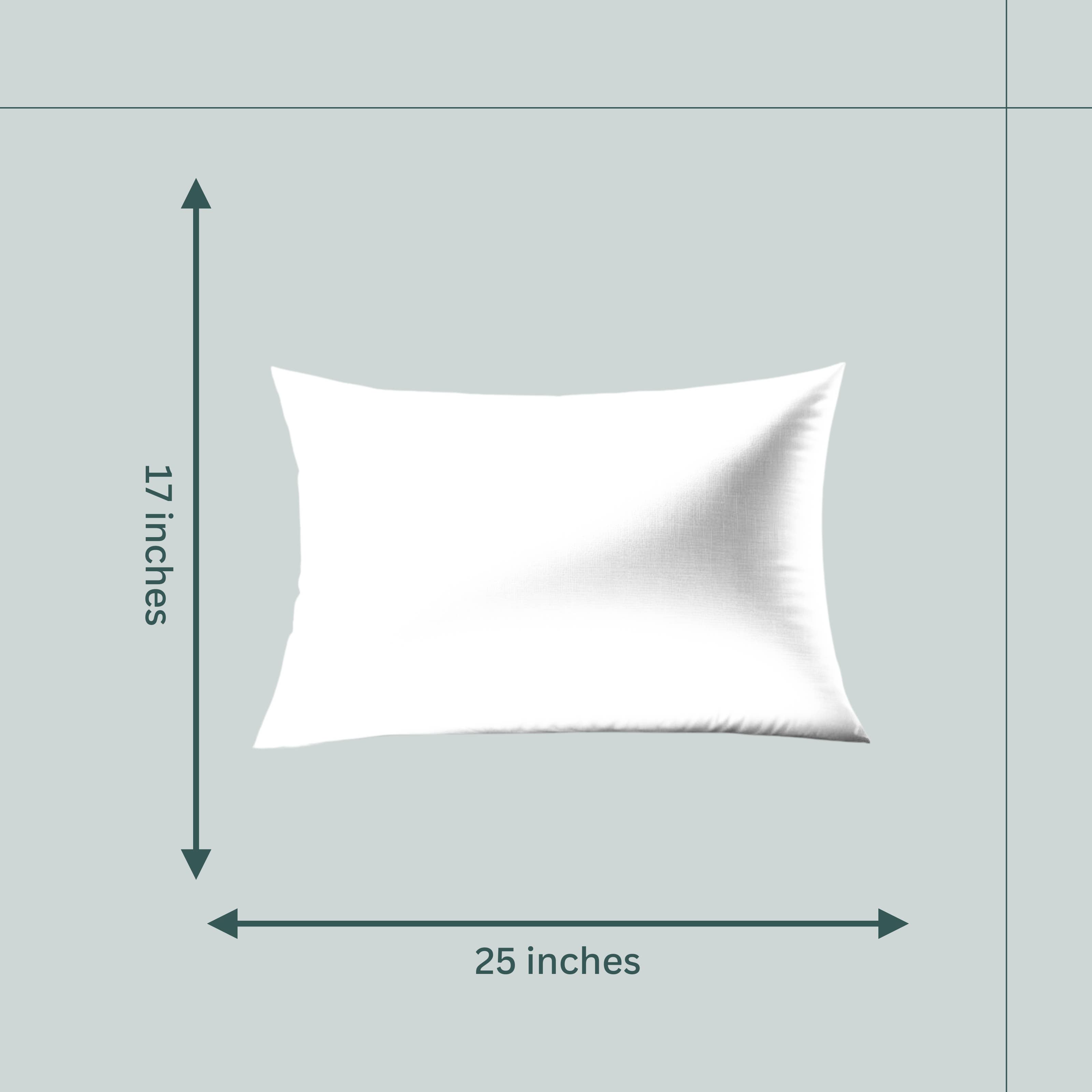 India's Heritage - Wholesale Pillow Insert - Feather and Down Rectangular Inserts, 17"x 25"13