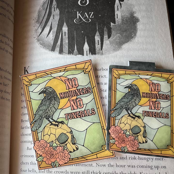 Well Read Babes - Wholesale Sticker - Six of Crows - No Mourners No Funerals - Kindle Sticker3