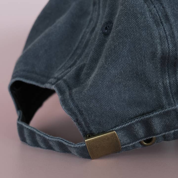 Idlewild Co. - Wholesale Baseball Cap - Unisex - Oyster Embroidered Hat, Washed Navy3