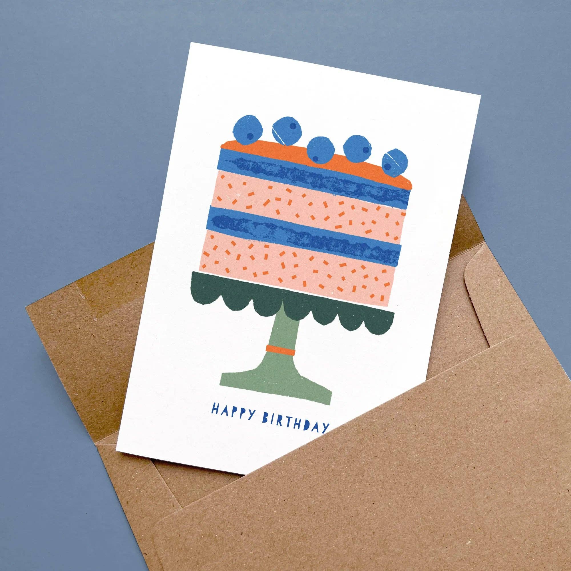 Kautzi Illustrations - Venta al por mayor Tarjetas de cumpleaños - Tarjeta de Felicitación Pastel de Cumpleaños – Venta al por Mayor1