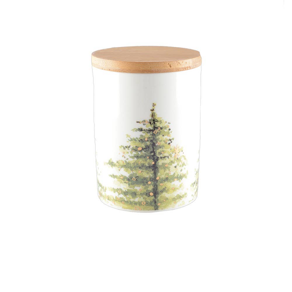 AULICA - Wholesale Canister - Pot with wooden lid 10x10x10.80