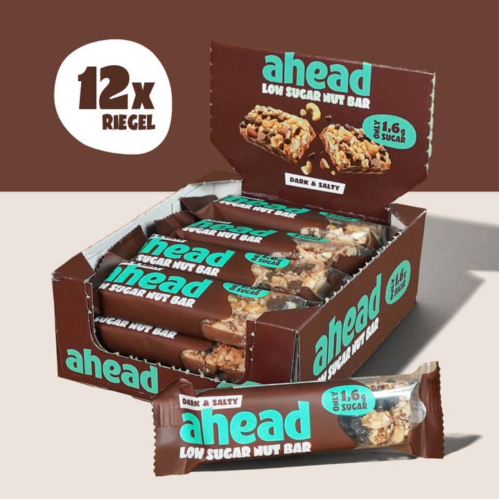 Barretta di Noci - Scura & Salata (Vassoio 12x35g) per la vendita all'ingrosso da parte di ahead