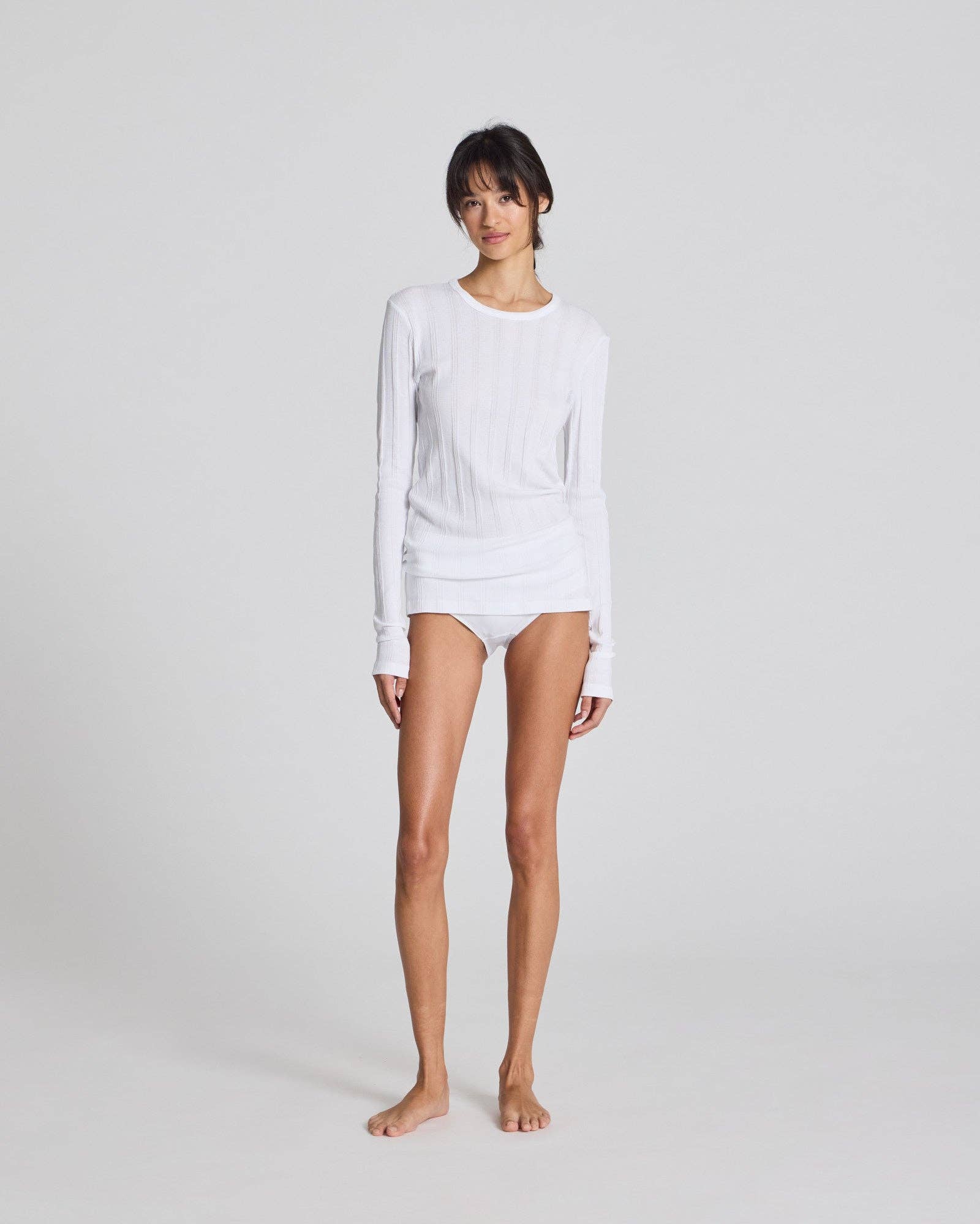 gai-lisva - Wholesale T-Shirt - Women's - Thyra L/S Cotton Top - White3