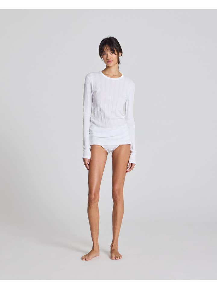 gai-lisva - Wholesale T-Shirt - Women's - Thyra L/S Cotton Top - White3