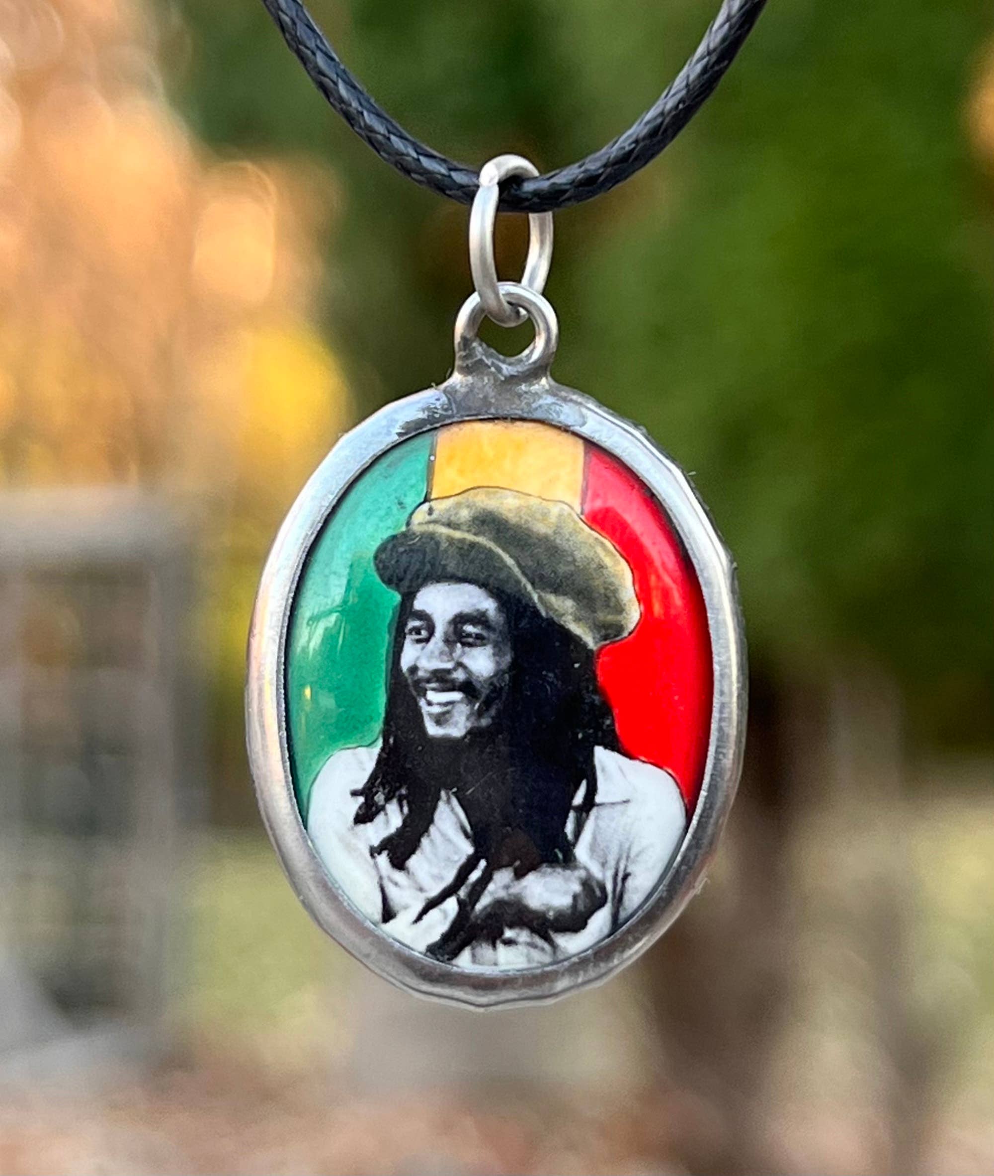 Lungta Imports - Wholesale Pendant/Charm Necklace - Enamel Pendant Bob Marley Yoga Meditation Necklace Jewelry0