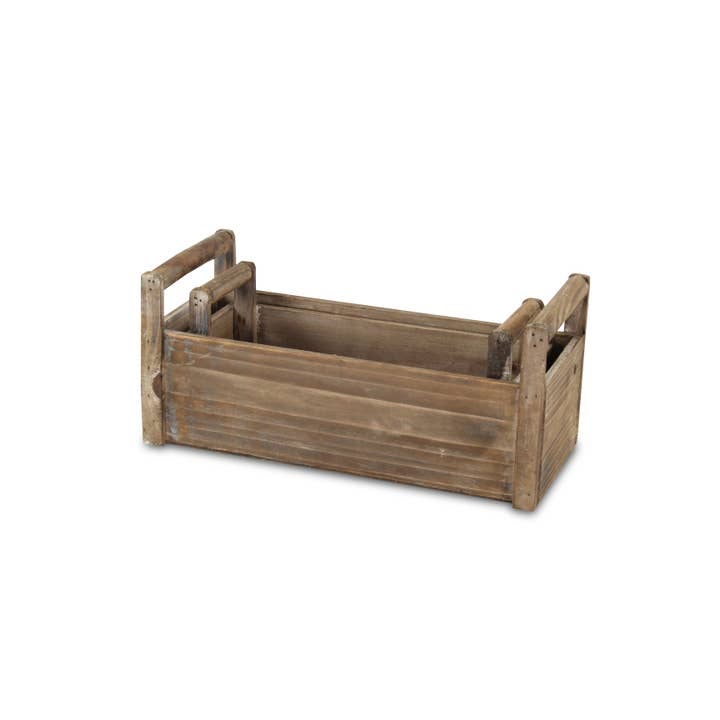 Cheungs Home Decor - Wholesale Planter Box - Darci Set of 2 Wooden Ledge Planters
