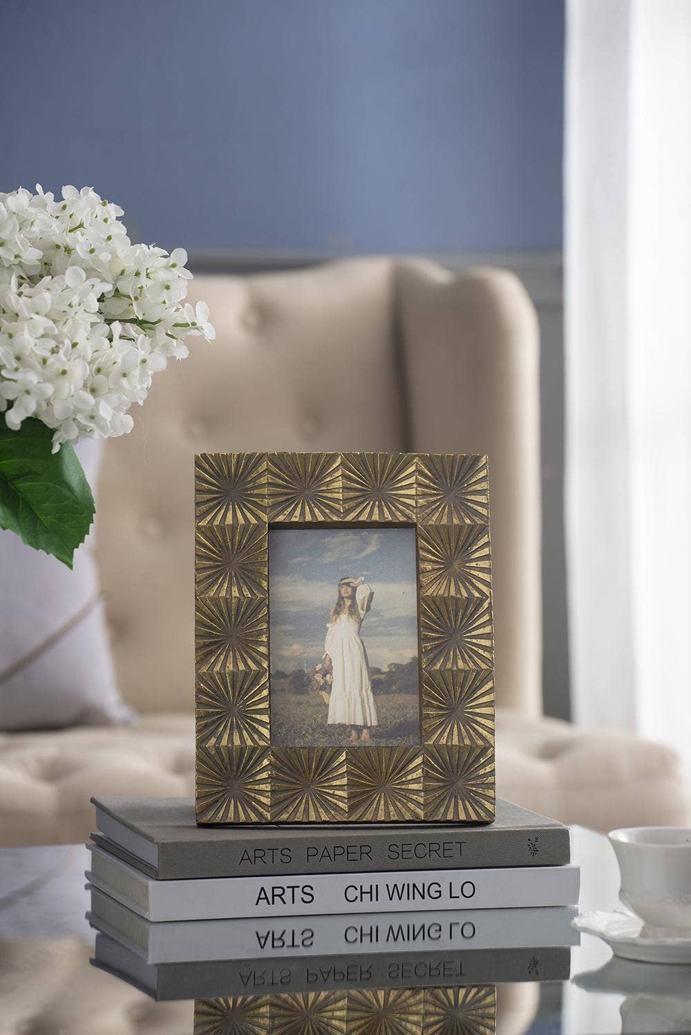 A&B Home Group Inc. - Wholesale Picture Frame - 7.5x9.5" Mathis 4x6" Photo Frame - Gold10
