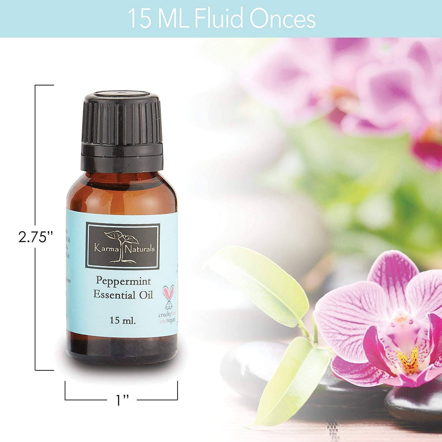 Karma Organic spa - Wholesale Essential Oil - Peppermint - Essential Oil 100% Pure and Natural (15ml)3