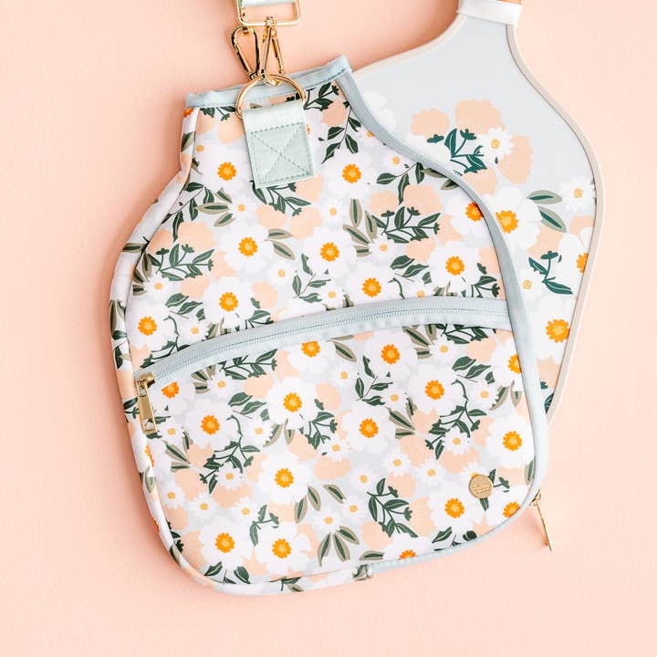 Pickleball Paddle Case - Flower Talk for wholesale by The Darling Effect