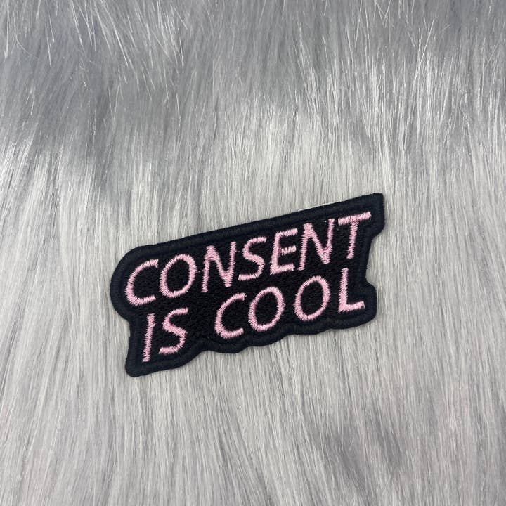 Troublesome Heart – wholesale Patch – Consent is Cool Embroidered Patch1