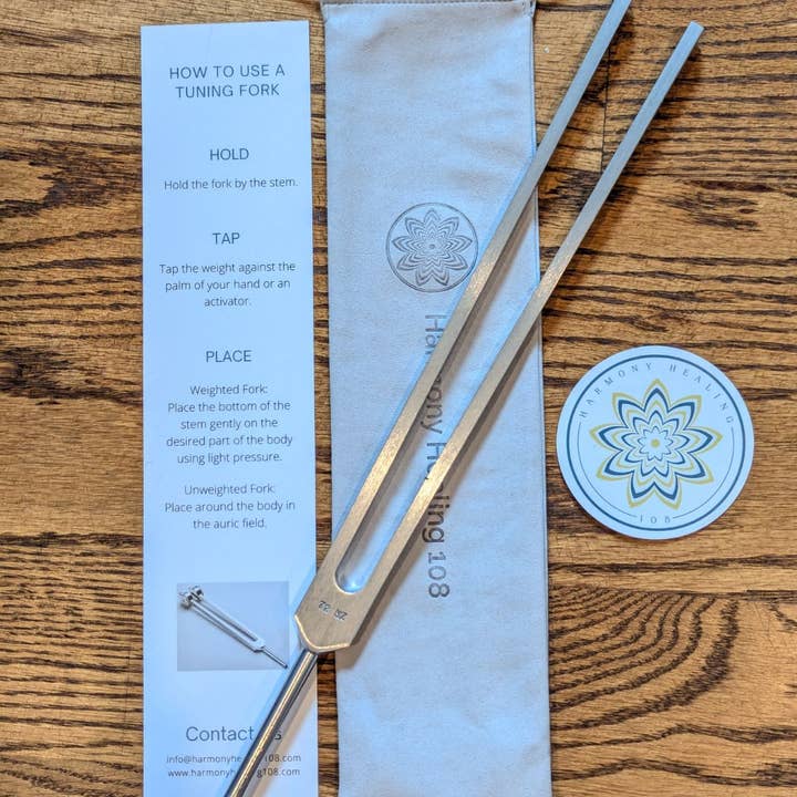 Harmony Healing 108 - Wholesale Meditation Supplies - 72 Hz Tuning Fork, Unweighted