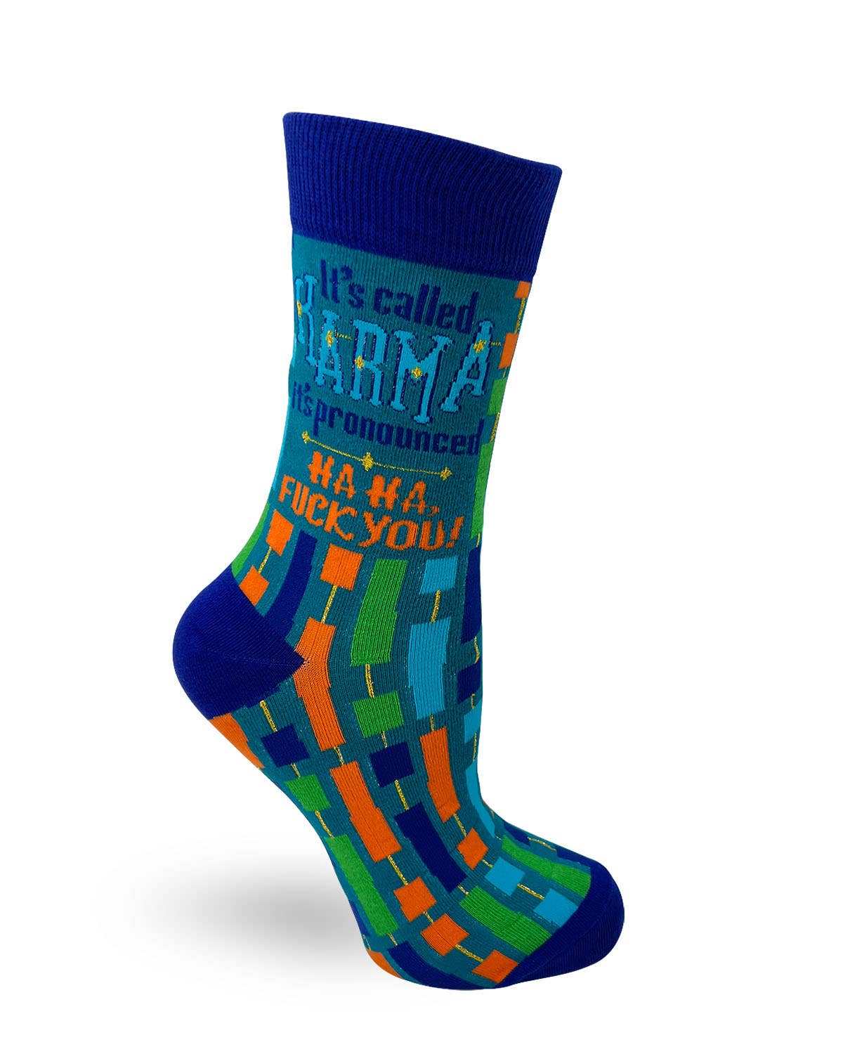 Fabdaz - Wholesale Socks - Women's - Ladies' Socks "It's Called Karma it's Pronounced Ha ...1