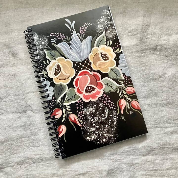 Vintage Roses Journal for wholesale by Artwork by Sandra Naufal