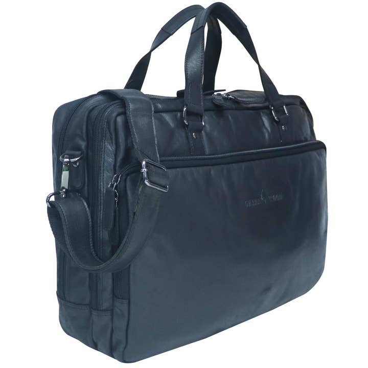 Greenwood – Mala para portátil - Unissexo por atacado – Saco para computador portátil senhora pasta castanha homem XL26