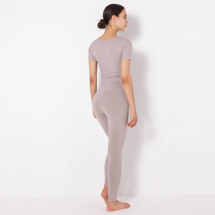 Active by Anna-Kaci - Wholesale Activewear Set - Women's - Side to Side Sculpting Set (two-piece set)4