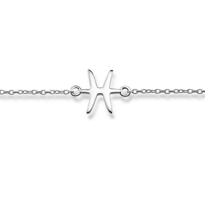 Zodiac Pisces Bracelet Silver ZB003S for wholesale by jwls4u