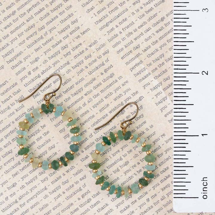 Anne Vaughan Designs Jewelry – Großhandel Ohrhänger – Atlas Römische Glas-Creolen2