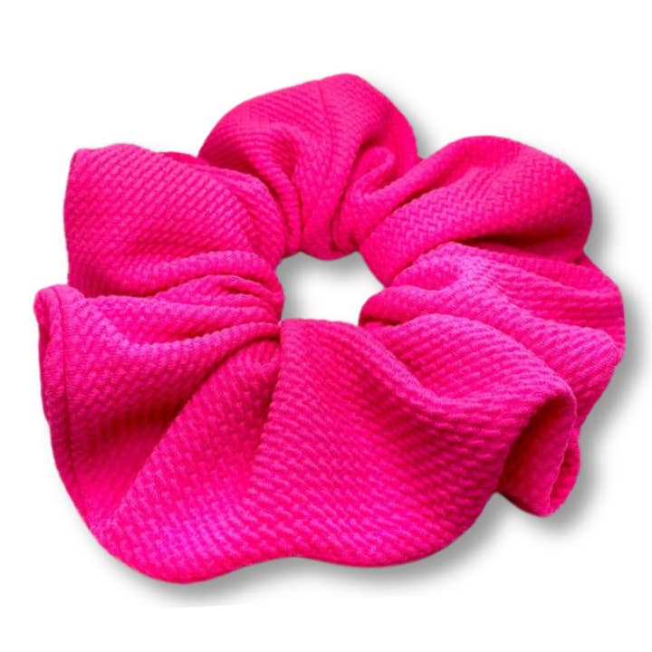 Bright Pink Bullet Scrunchie for wholesale by Enchanted Scrunch