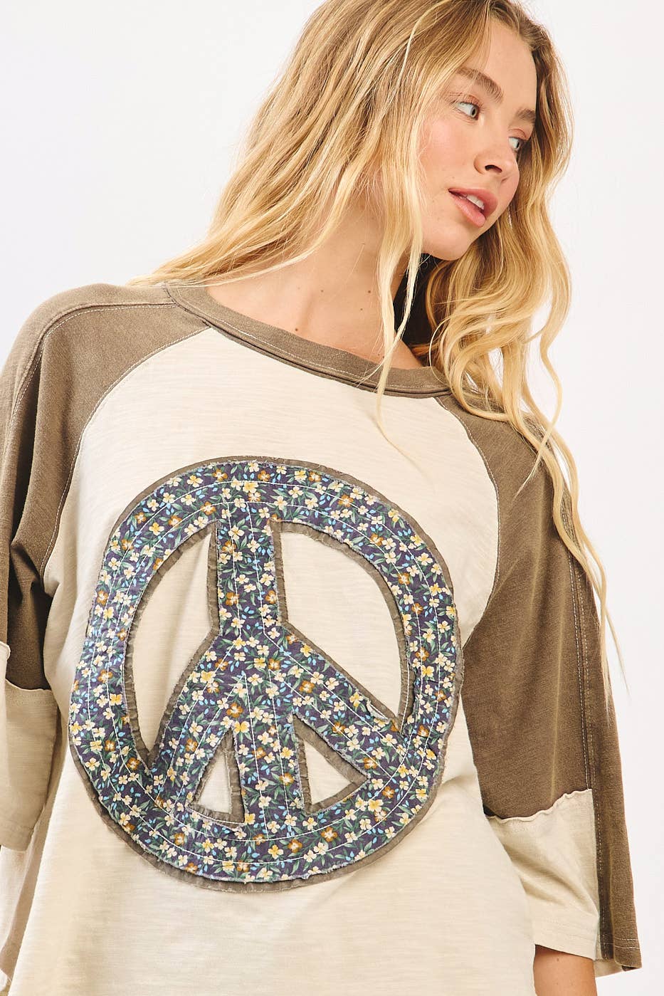 mittoshop – wholesale Tunic – Women’s – PEACE SIGN PATCH MINERAL WASH TOP8