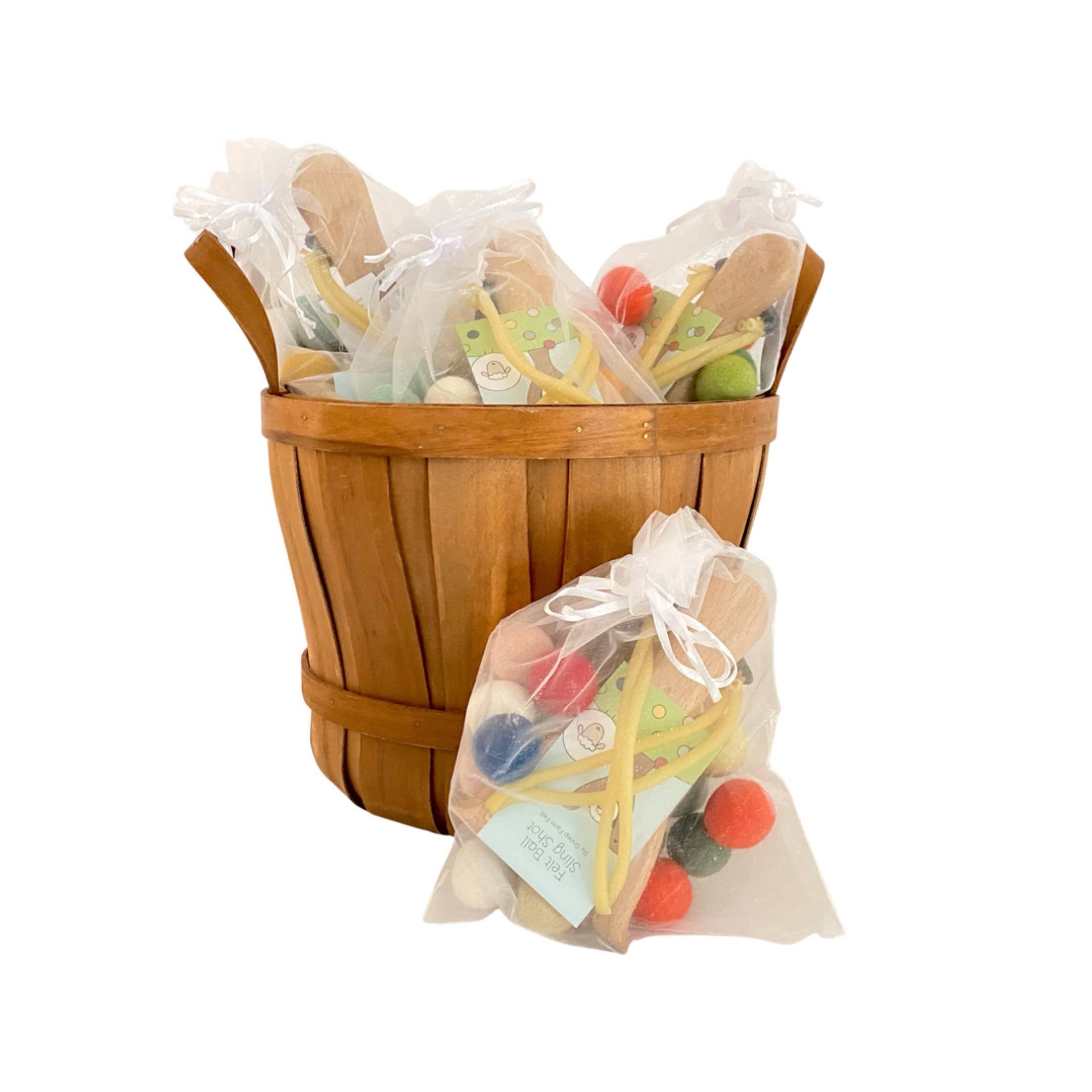 Sheep Farm Felt - Wholesale Slingshot - Kids - Wooden Slingshot with Felt Balls1