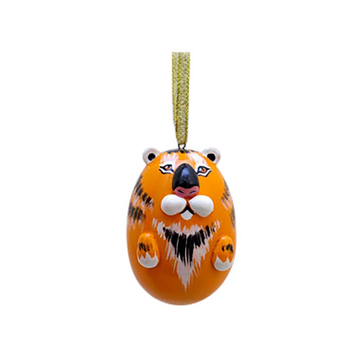 Tiger Ornament, 2" for wholesale by Golden Cockerel