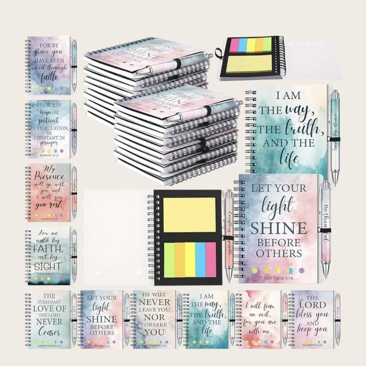 Ensembles de carnets et stylos de versets bibliques chrétiens pour la vente par Ella Blue