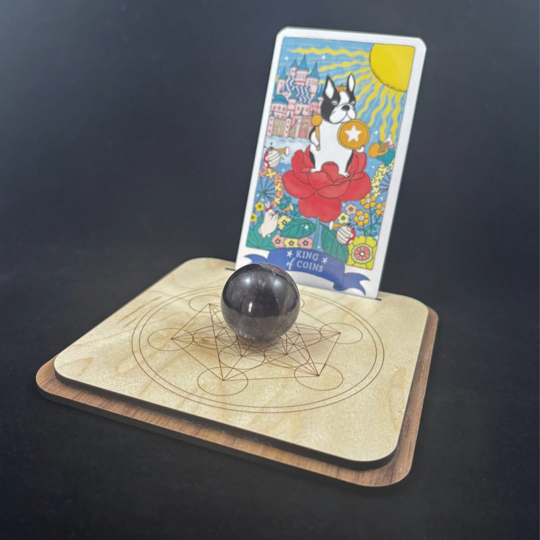 Fritz Studio – wholesale Tarot cards – Peaceful Alignment Tarot Card & Sphere Holders3