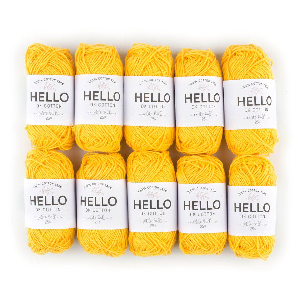 Creative World of Crafts – wholesale Garn – HEJ 100% bomull 25g Amigurumi garn förpackning med 10 bollar19