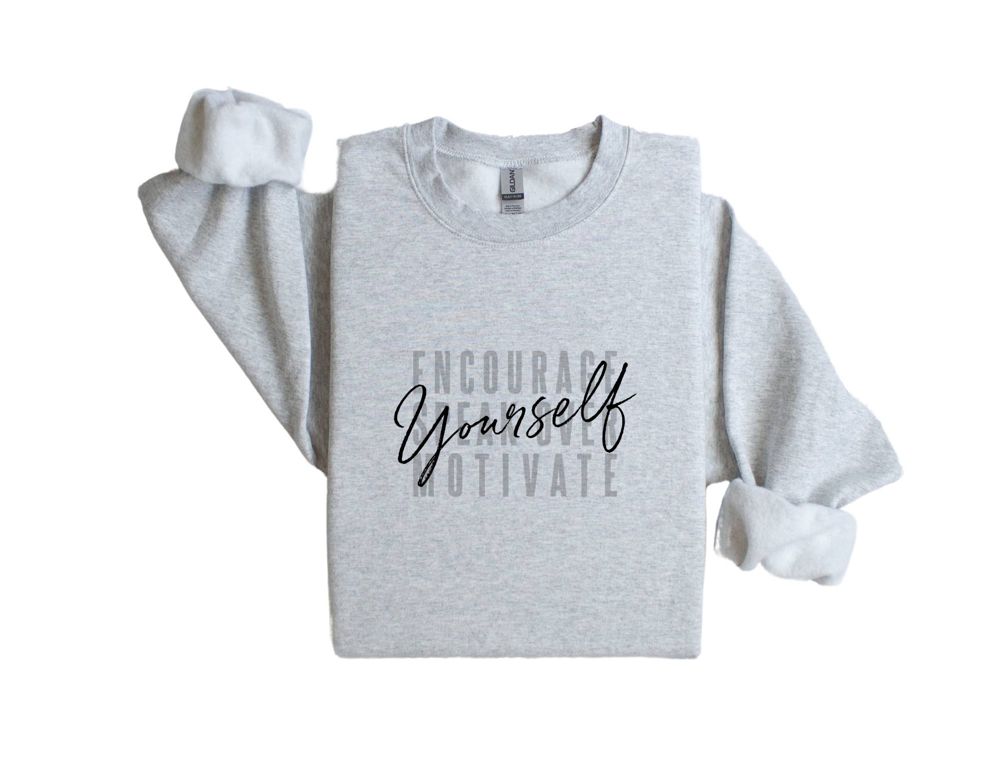 Rose and Daisy Gifts – Engroshandel Grafisk Sweatshirt - Unisex – „Opmuntre dig selv“ - Sweatshirt
