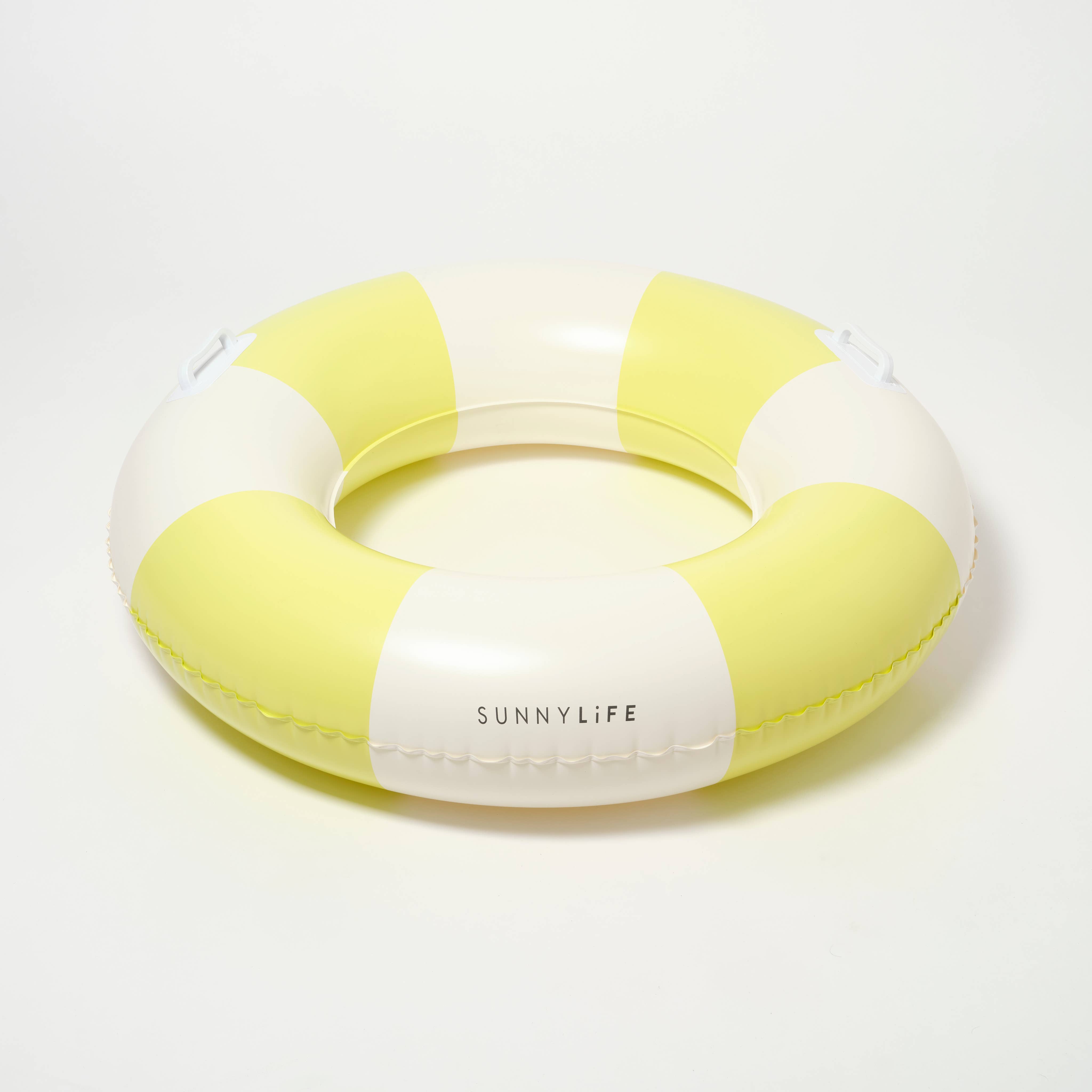 SUNNYLIFE - Vente Jeu gonflable - Bouée piscine fine "Tides Out Citrus Stripe"2