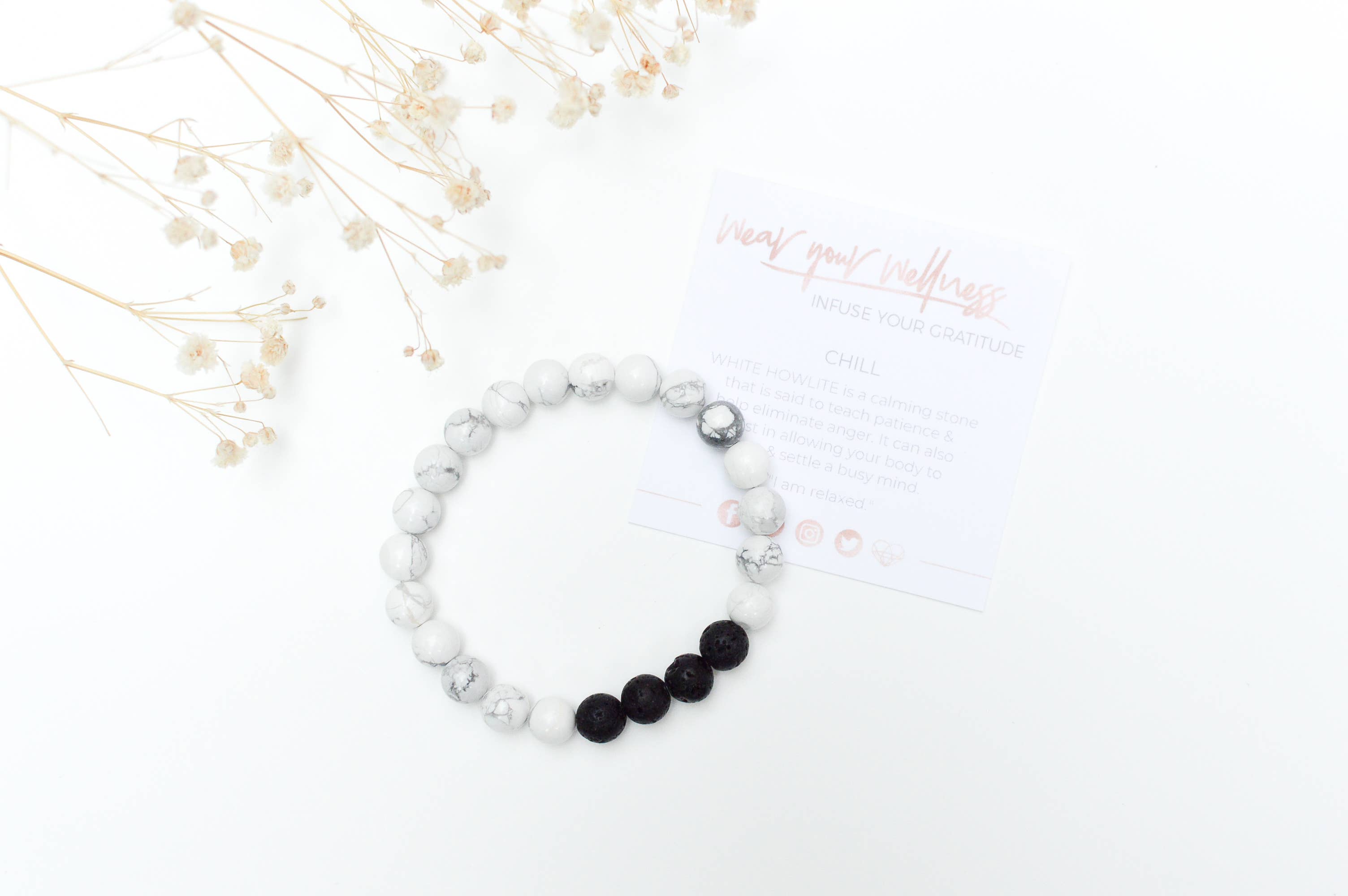 Drops of Gratitude - Venta al por mayor Pulseras de aromaterapia - Pulsera y aceite de aromaterapia - Chill2