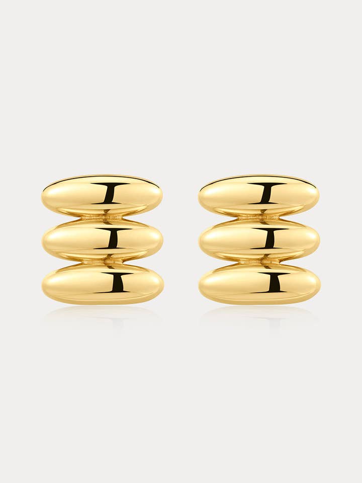 The Milan Bead Stud Earrings for wholesale by Luv AJ