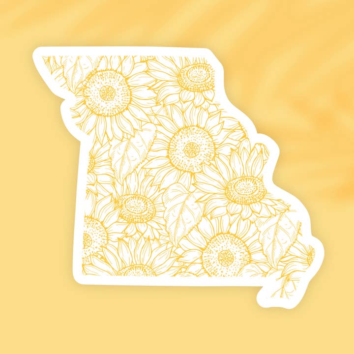 Missouri Sunflower State Sticker for wholesale by The State Stickers