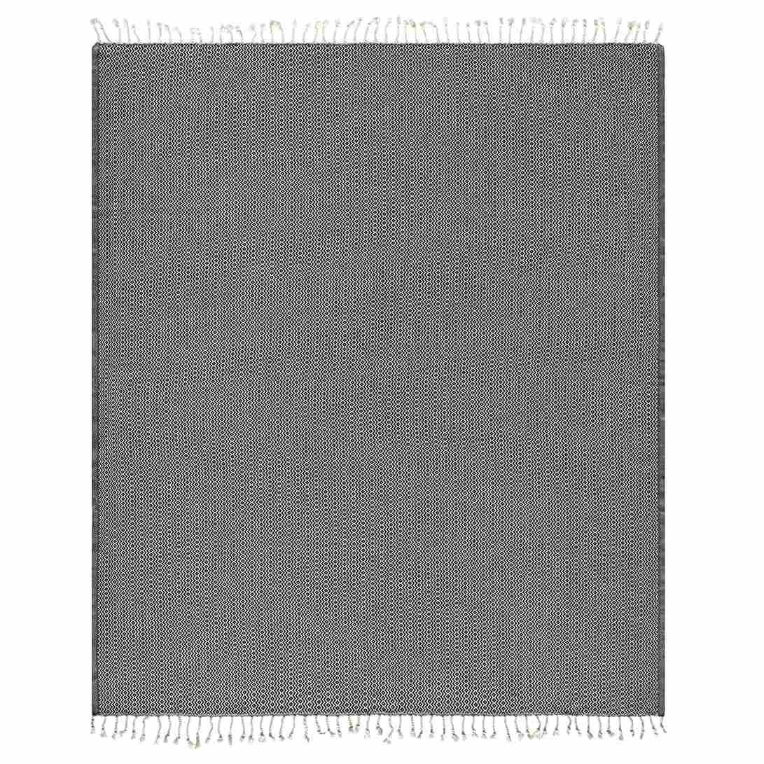 LR Home - Wholesale Throw Blanket - Sara Diamond Turkish Organic Cotton Throw Blanket1