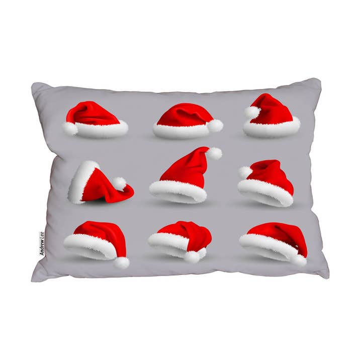 Collection of red santa claus hats (cushion) for wholesale by Benjamin Tate Design