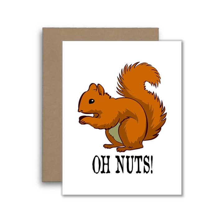 Oh Nuts Squirrel Card – Funny Animal Pun Greeting – Cute Woo and other Purchase Wholesale woo. Free Returns & Net 60 Terms on Faire trending on Faire.