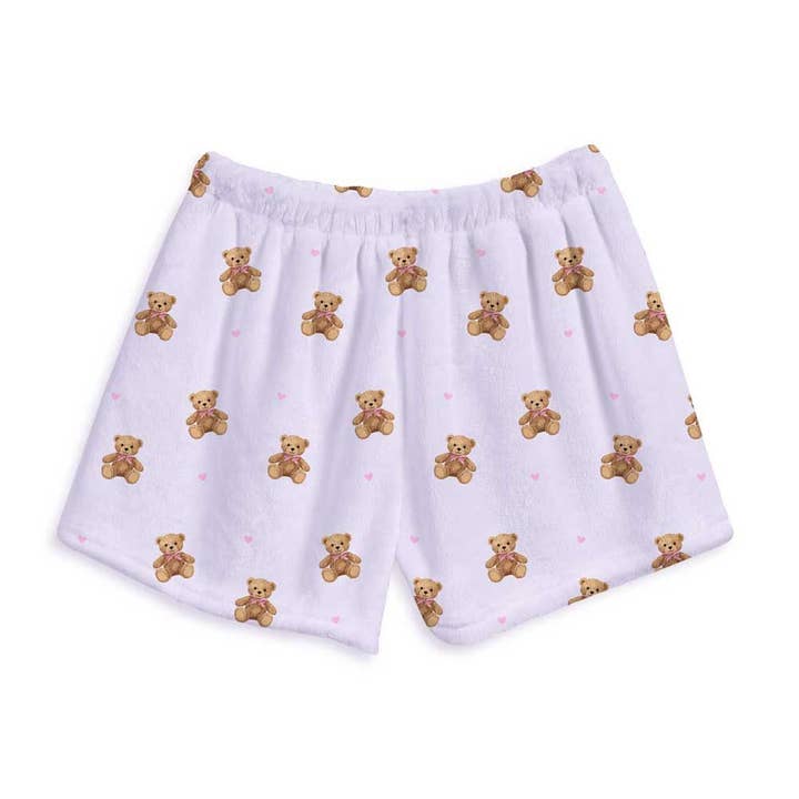 Teddy Bear Fuzzy Lounge Shorts for wholesale by Top Trenz Inc