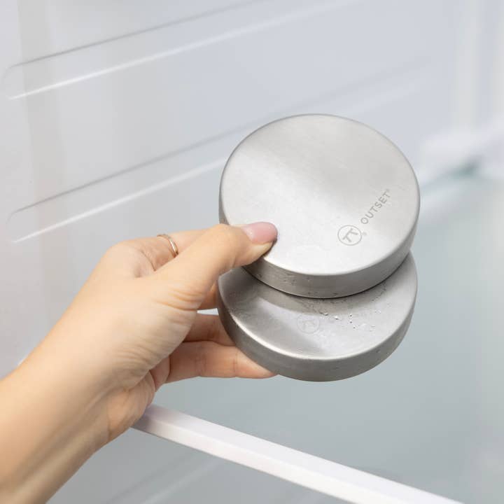 Fox Run Brands - Wholesale Ice-pack - Outset Ronde IJspacks van Roestvrij Staal, Set van 2, 3,75"1