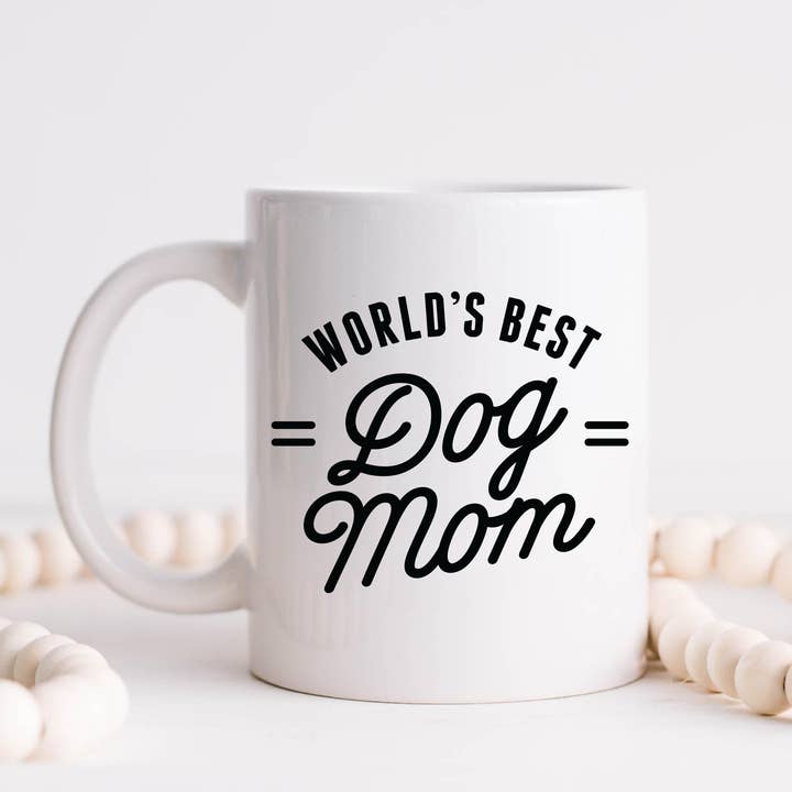 Worlds Best Dog Mom Coffee Mug, Dog Mom, Dog Owner for wholesale by Hm Mugs