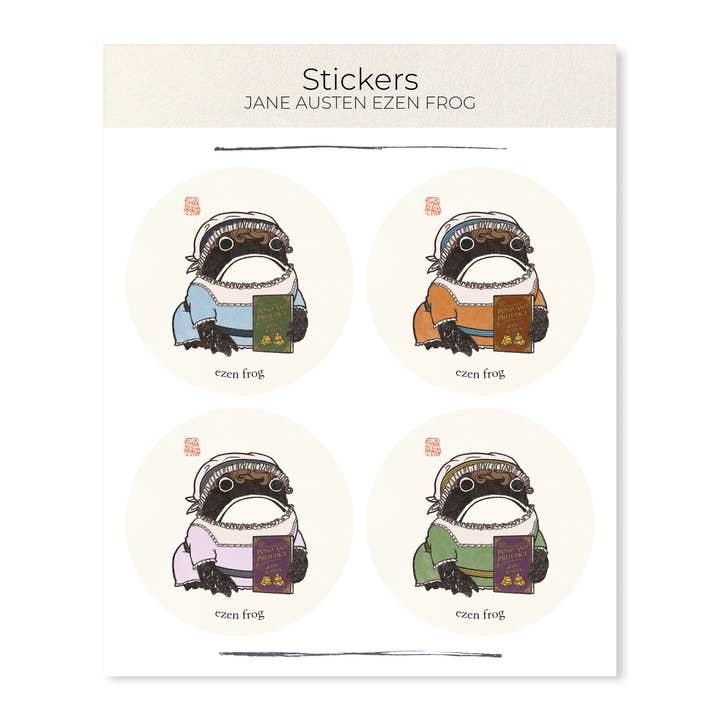 JANE AUSTEN EZEN FROG: Stickerset voor wholesale door Ezen Trade