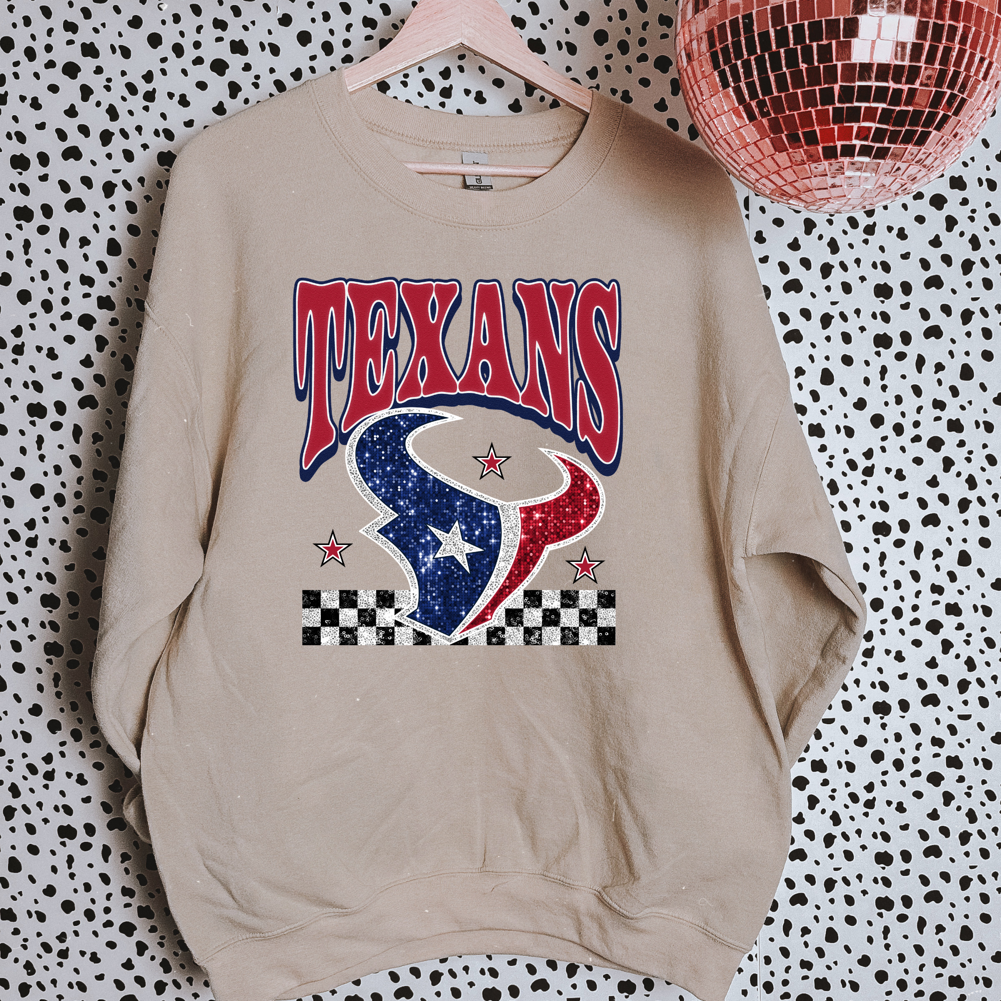 ZZ Threadz - Venta al por mayor Sudadera estampada - Mujer - Sudadera Texans con purpurina sintética0